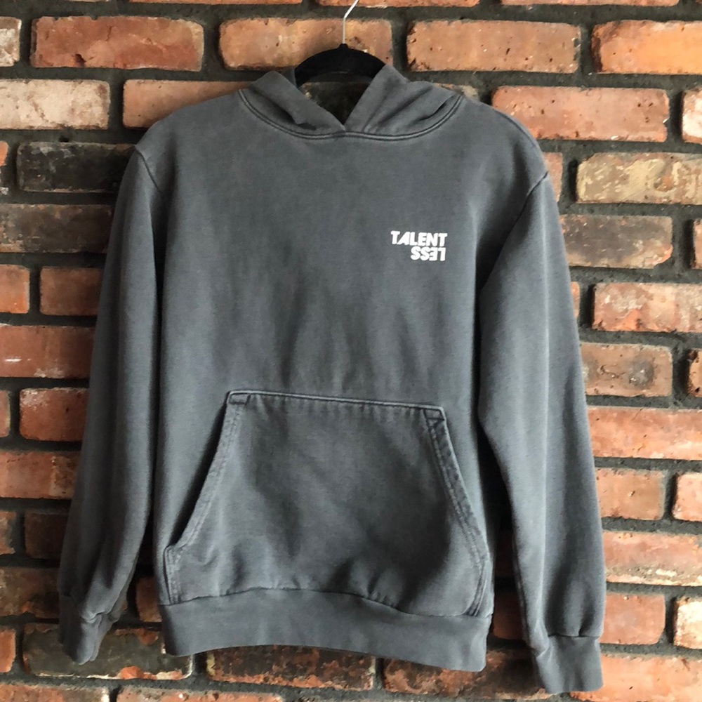 XS steel gray Talentless hoodie
